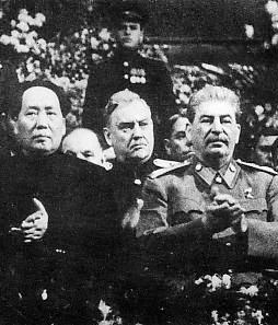  Mao Tse Tung at Joseph Stalin's 70th birthday celebration in 1949